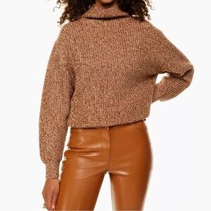 Aritzia Wilfred Merino Wool Montpellier Turtleneck Sweater Size Large